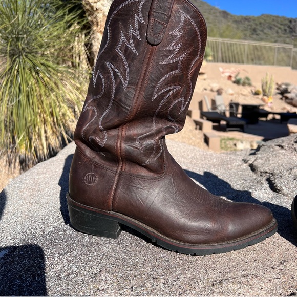 Double H Men’s Western Boots Size 11D Brown MADE IN USA (Model Robert AG7) main image 13
